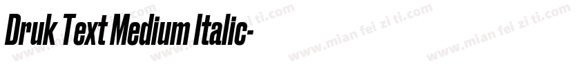 Druk Text Medium Italic字体转换